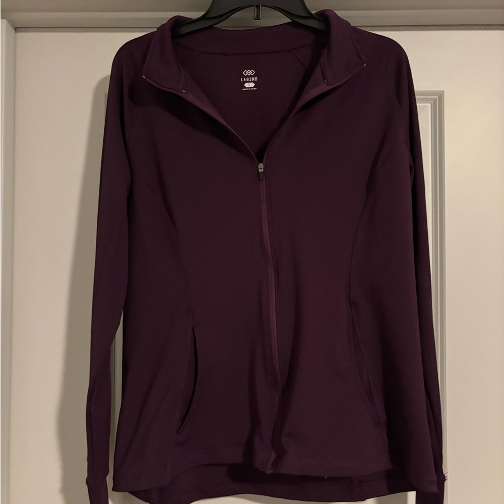 Purple Women's Zip-Up Athletic Jacket